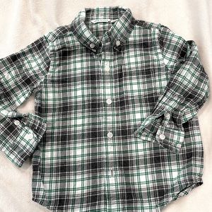 Janie & Jack flannel collar shirt